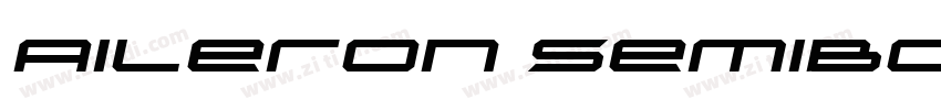 Aileron SemiBoldItal字体转换